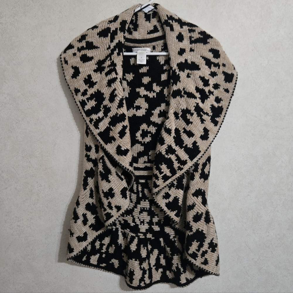 SZ S CHEETAH PRINT SWEATER VEST